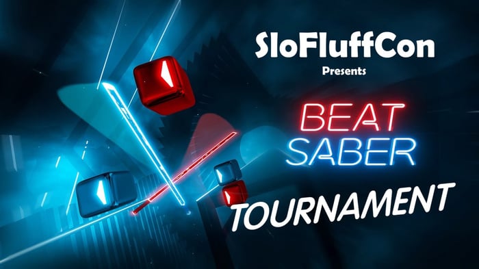 SloFluffCon 2026 Beat Saber Tournament poster